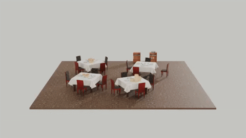 The “Steerable Scene Generation” approach creates digital scenes of things like kitchens, living rooms, and restaurants that engineers can use to simulate lots of real-world robot interactions and scenarios (Credit: Generative AI image, courtesy of the researchers.).